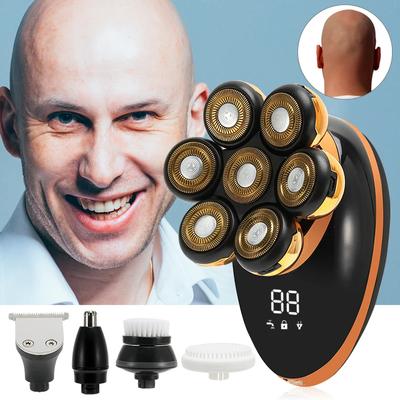 New Shaver For Men 7D Independently 7 Cutter Floating Head Rechargeable Waterproof Electric Razor Multifunction Trimmer For Men for Daily Use