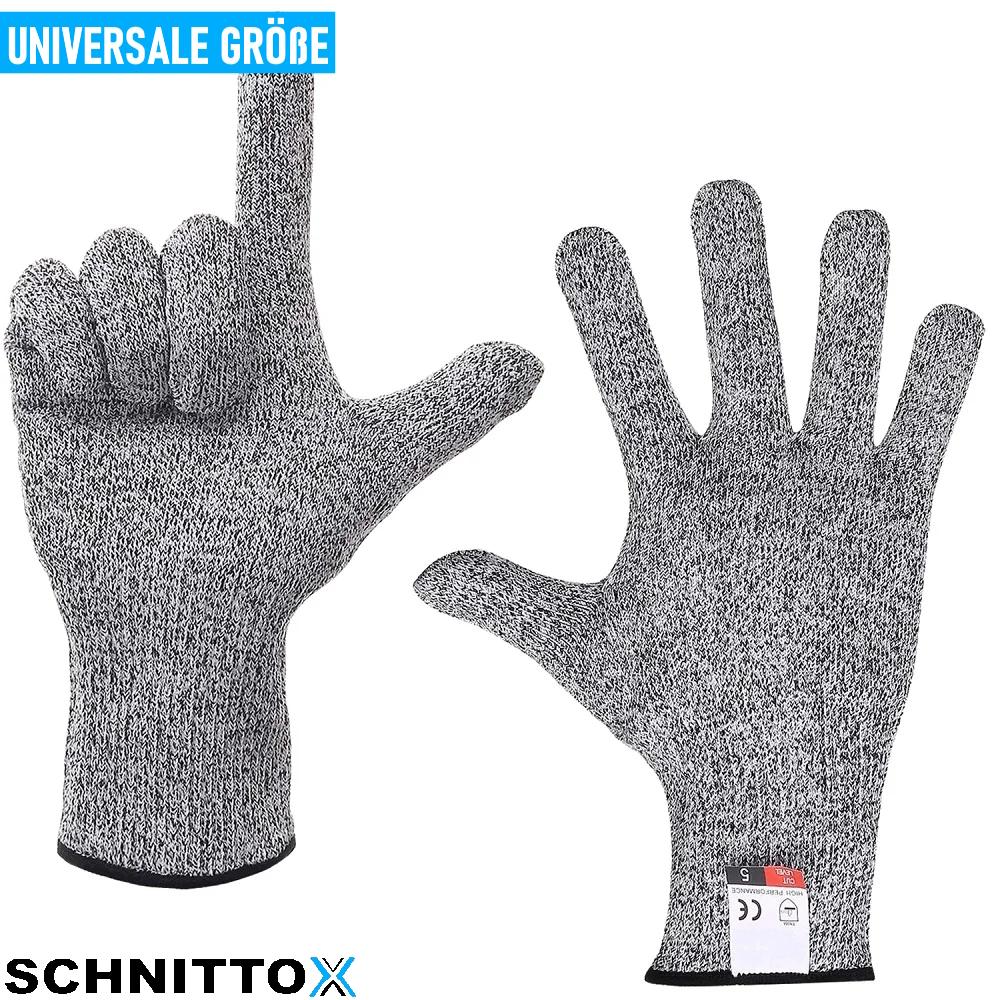 SCHNITTOX Cut-resistant Gloves Cut-resistant Protective Gloves Universal Size