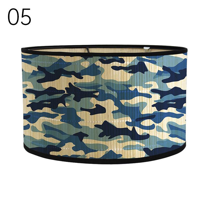 

Абажур для лампы в японском стиле из бамбука с камуфляжной росписью, абажур для лампы, настенный абажур для домашнего отеля, люстра в стиле арт-деко