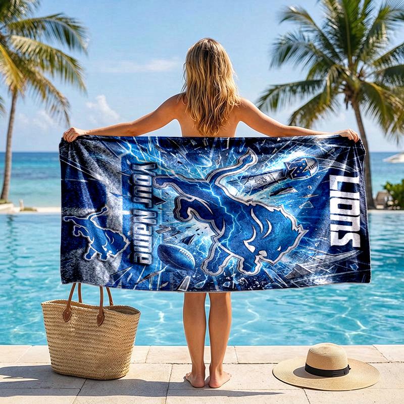 Raiders Pride Custom Name Text Personalized Beach Towel, Quick-drying, Easy to Care for, Suitable for Both Fitness and Beach Vacations,Sports Essentia