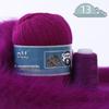 Mink Cashmere Yarn Balls, Medium Thickness, Long Hair, for Hand and Machine Knitting - DIY Yarn