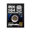 BNDS 164 Scale Custom Wheels, Pole Position Gold, BC64085, Wheel Outer Diameter: Approx. 6.7mm Tire Included: Approx. 8.3mm, for Diecast Cars, Etc.