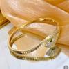 Serpent Bracelet with Full Diamonds Natural Stone Inlay Presenting Real details.Sweet Series, Multi Flower Bracelet Natural Stone