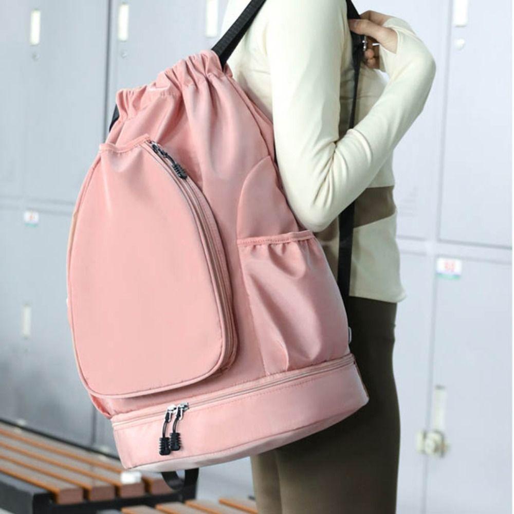 with Shoes Pocket Badminton Sports Bag Large Capacity Gym Pack Outdoor Sports