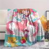 1Pc Cardcaptor Sakura Print Flannel Blanket, High Quality Comfortable for All Seasons, Home Decor, Warmth and Comfort, Perfect for Christmas Gifts