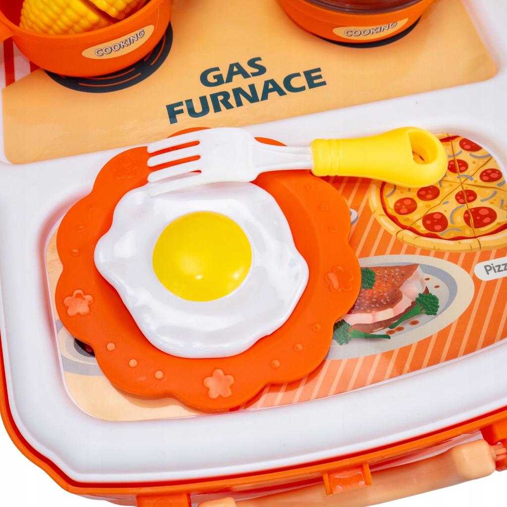 Kinderküche im Koffer 31 Teile - Koch- und Spielset