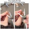 1/2Pc Double-Head French Cat Eye Nail Magnet Set Big Y-shaped 2 In 1  Crescent Moon Cat Eye's Magnet Stick DIY Gel Manicure Tool