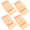 8pz Piatto Rettangolare in Legno Legno Naturale Piatto da Portata per Frutta Vassoio per Snack Stuzzichini Stoviglie Festa Matrimonio Casa Cucina Bar