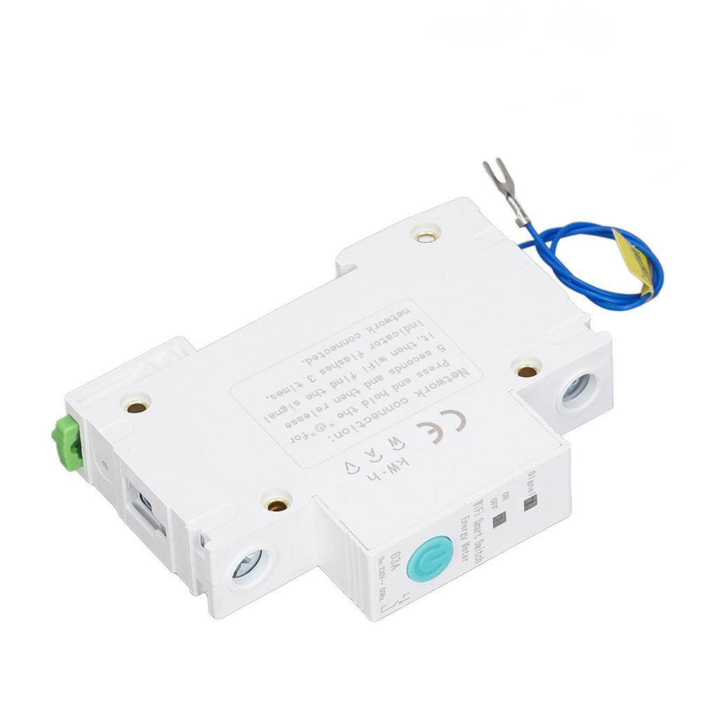 Wifi Smart Circuit Breaker Switch Energy Power Meter DIN Rail for Ewelink APP Wireless Control AC230V 1P 63A