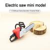 Motosega in Miniatura Scala 1/12 Realistica Modello in PLA Arredamento per Casa delle Bambole Gioco Fantasioso Accessorio per Casa delle Bambole per Hobbisti