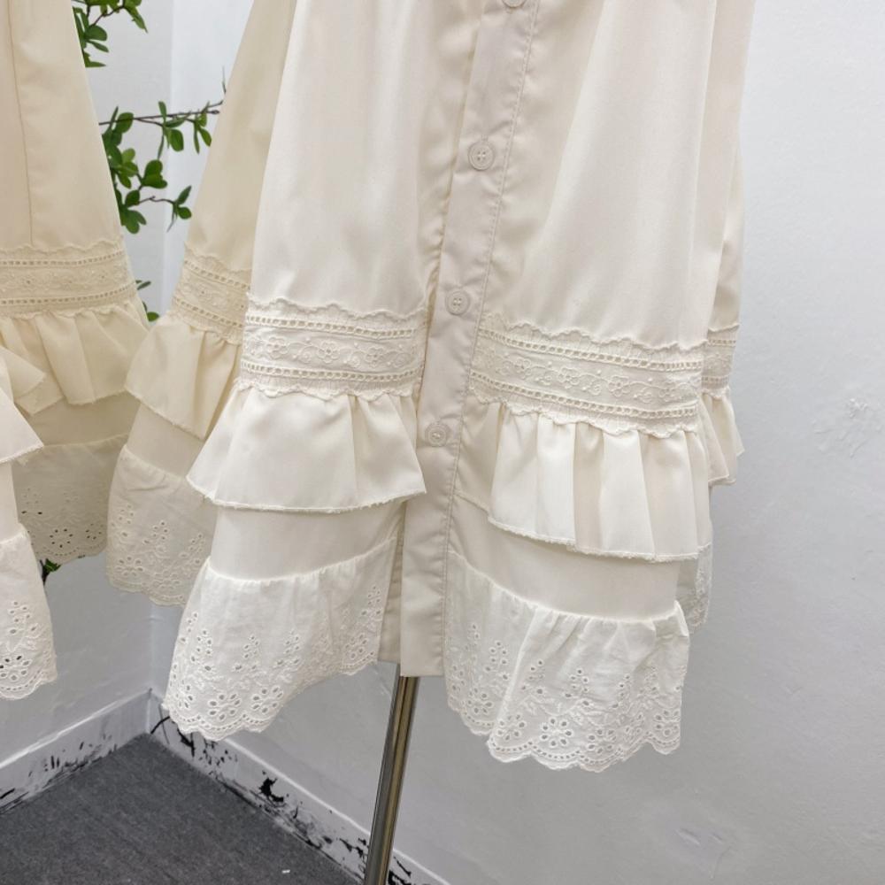 

Маленькое Милое Маленькое Платье с Рукавами-Фонариками Красивое Платье для Девочки Платье-Безрукавка Без Рукавов Летающий Рукав Летающий Летающий Рукав Молочно-Сладкий XL- (recommended 110-60kg)