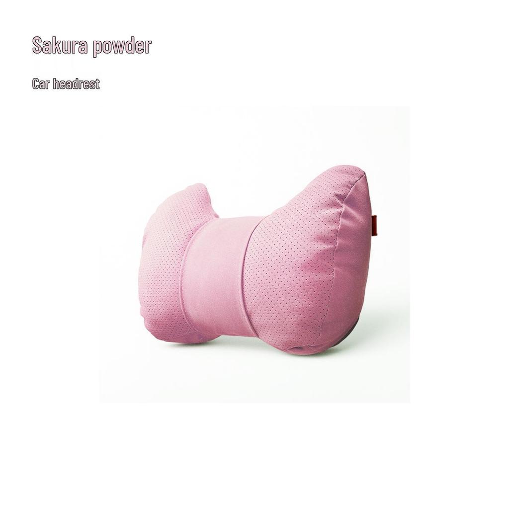 Cute S-Class Car Headrest and Lumbar Support Pillow for Comfort