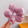 Korean Creative Exaggerated Flower Scrunchie Headdress Women Girl Trendy Design Elastic Hair Band Vacation Hair Accessories