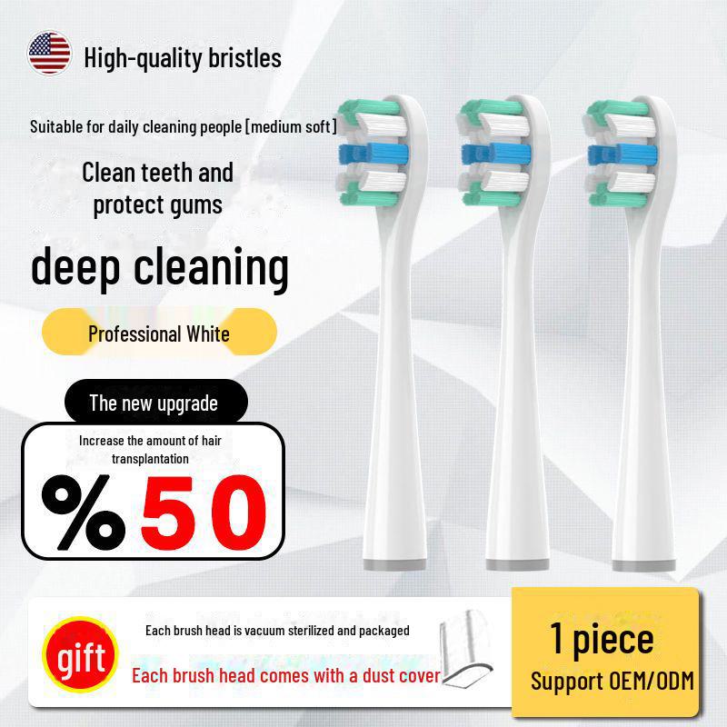 Usmile Smile Plus Electric Toothbrush Head - DuPont Bristle, Copper-Free, Universal Replacement.