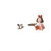 Artistic Retro Horse Princess Sculpture Resin Wood Decorative Centerpiece Modern Ornament Figurine