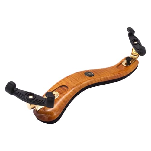Viva La Musica Augustine Violin Shoulder Rest, Maple/Gold