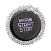 Patonde Car Engine Start Button Ring, Car Engine Start Stop Decoration Ring, Rhinestone Dot