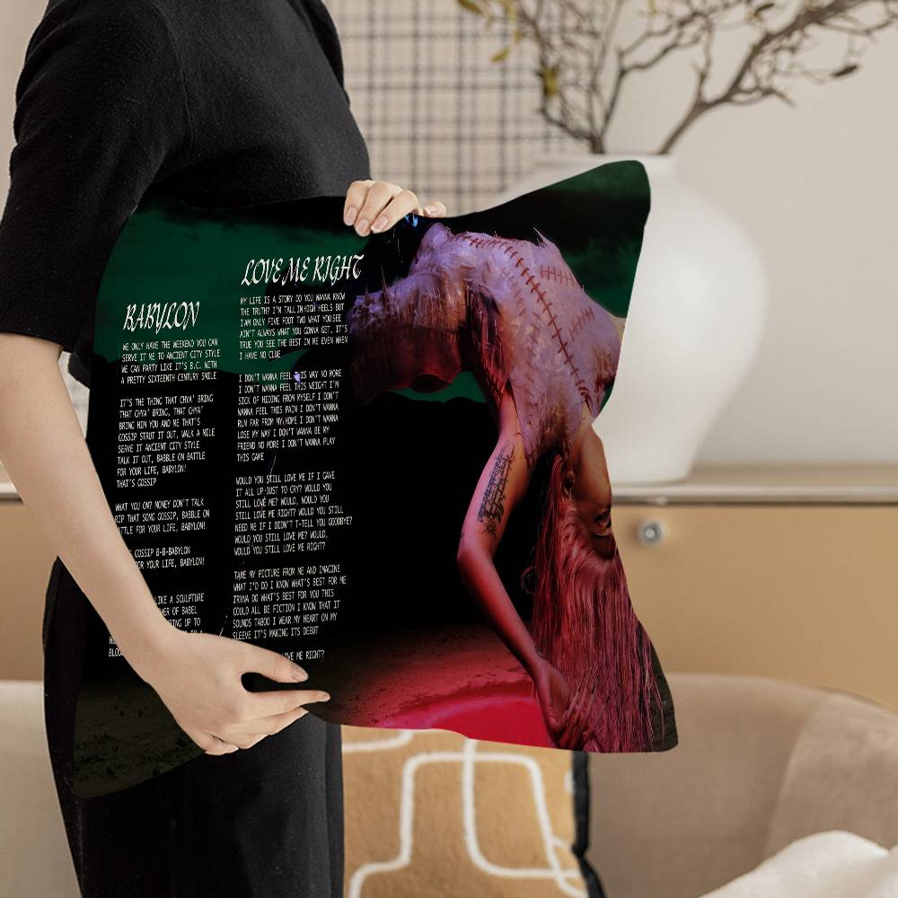 Singer L-Lady G-Gaga Pillow Anime Pillow Sofa Bed Head Pillow Cover Cushion Cover 45x45 cm Fashion