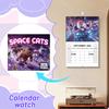 2026 Space Cats Wall Calendar - Fun Cat-themed Gift Calendar Designed For Cat Lovers