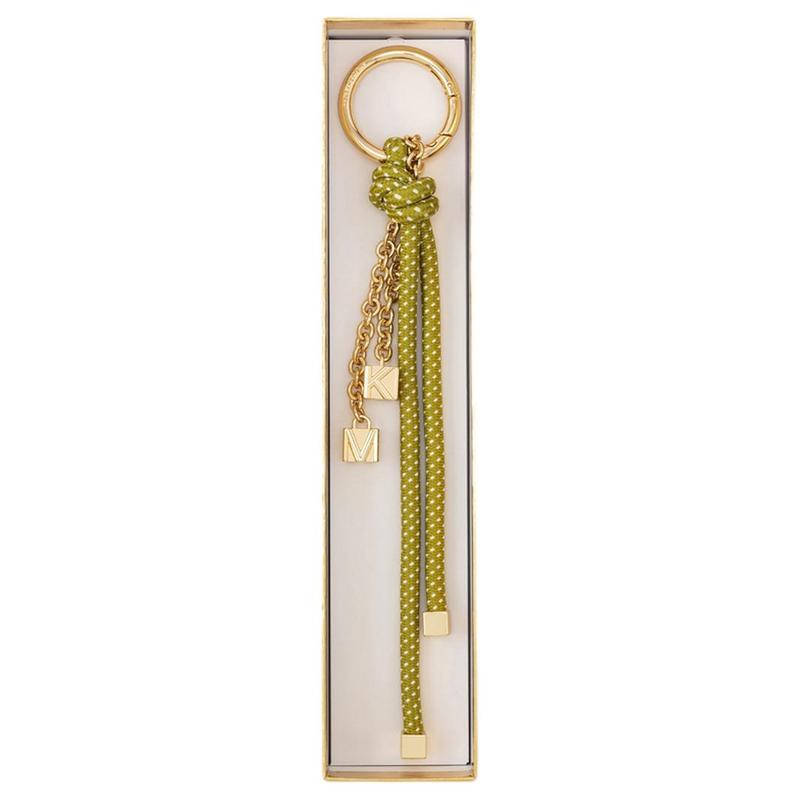 MICHAEL KORS Spot pattern metal pendant polyester bag peripheral women's green green