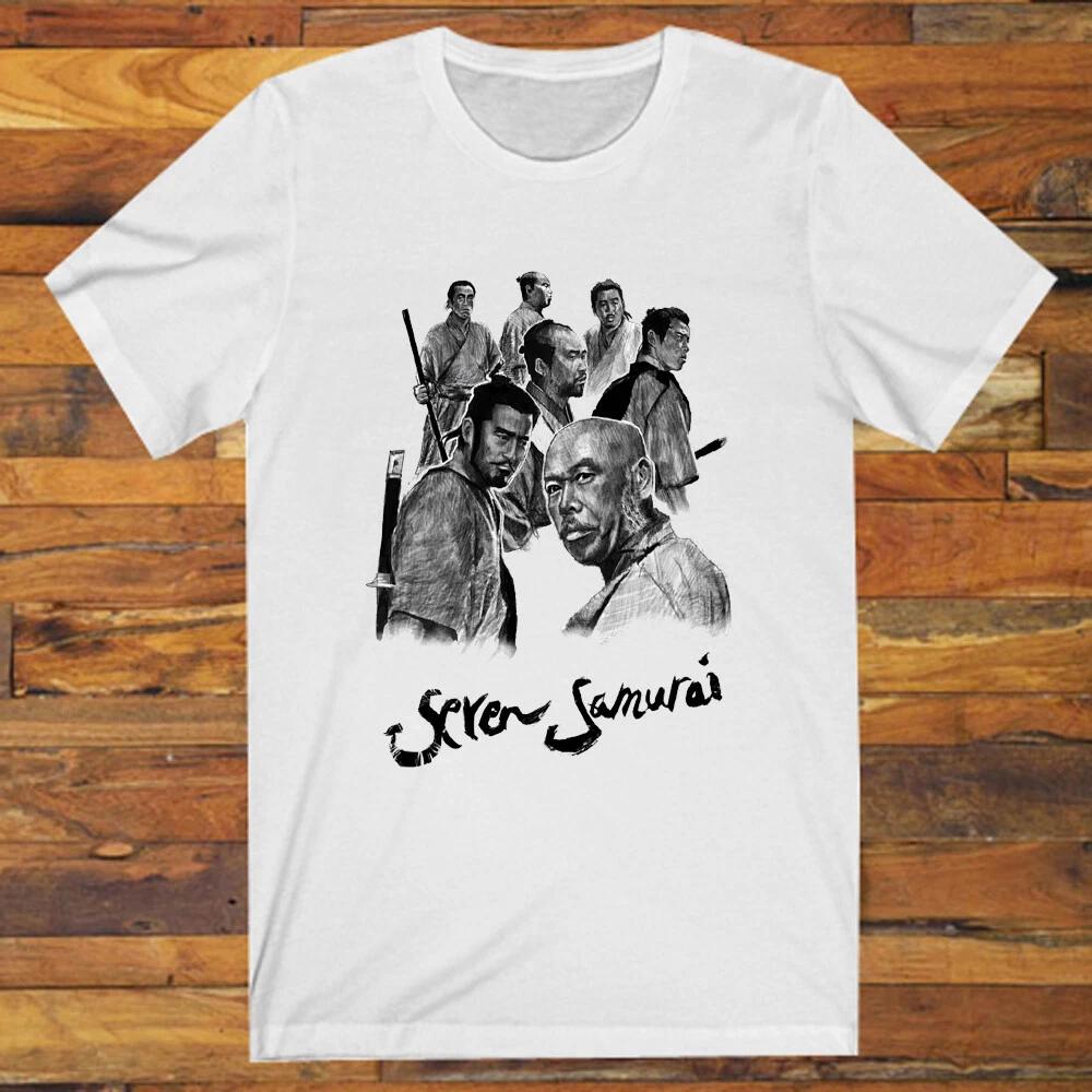 Seven Samurai 7 Samurai Japan Movie Men s White S-3XL XL