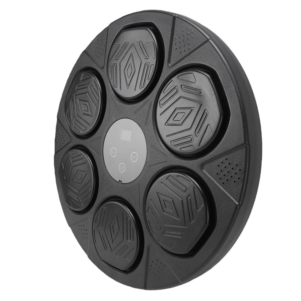 Music Boxing Machine Punching Trainer Bluetooth Electronic Boxing Target with 7 Adjustable Speeds LED Lights No Drill