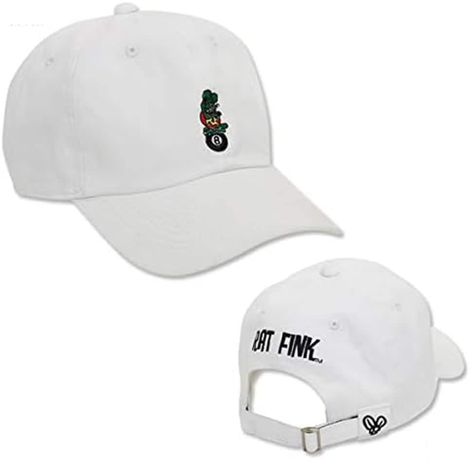 

[MOONEYES] Шестипанельная кепка Rat Fink [RAF522-Белая]