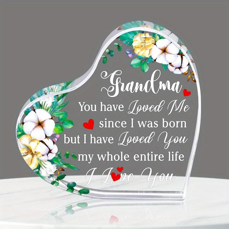 

Heartfelt Grandmother Gift - Acrylic Keepsake with Photography Utility чистый