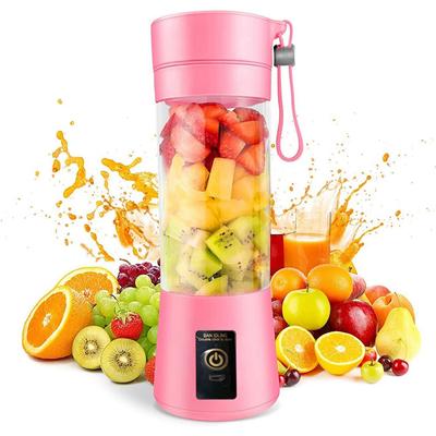 Frullatore portatile Mini frullatore per frullati e smoothie Ricaricabile USB 380Ml Tazza spremiagrumi da viaggio con 6 lame