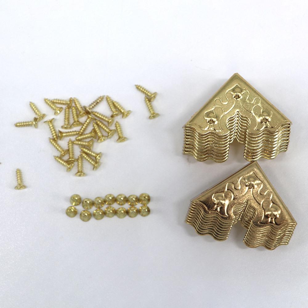 Decorative Metal Crafts Jewelry Box Corner Protector for Furniture Corner Foot Corner Brackets