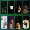 Singer T-Tate McRae Phone Case For Samsung S25,S24,S21,S22,S23,S30,Ultra,S20,Plus,Fe,Lite,Note,10,9,5G Black Cover