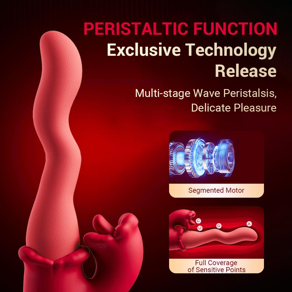 Vibrador de Lengua Scroll Clitoriano 3 en 1 para Mujeres Estimulador del Clítoris, Pezones, Punto G Masajeador Vibrador de Vagina Femenina Juguetes Sexuales para Adultos Masturbador de Inserción 2026