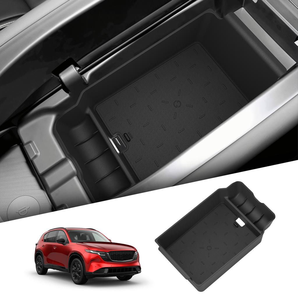 LUCKEASY for Mazda CX-5 CX5 2026+ Center Console Armrest Storage Box ABS Insert Tray Organizer Car Interior Accessories Tidying