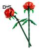 Feine Verarbeitung: Montieren Sie gefälschte Blumen, Anti-Fall-Fancy-Bausteine, Blumenstrauß, Rose