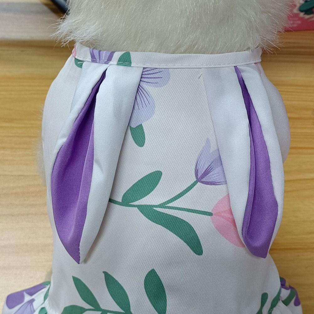 Washable Bunny Ears Dog Skirt Cute Dog Dress Practical Pet Princess Skirt Pet Supplies