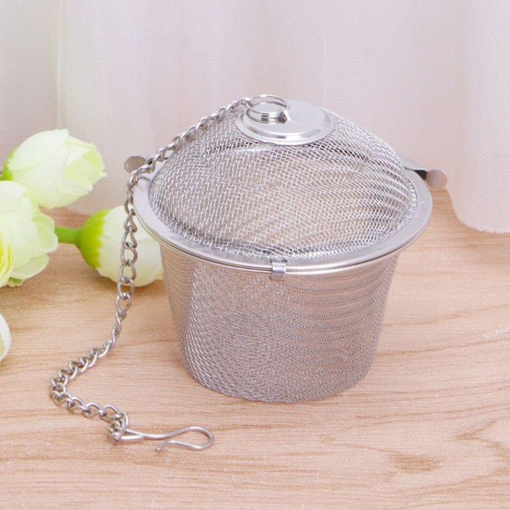 Practical Teakettle Spice Strainer Herbal Infuser Tea Ball Stainless Steel Mesh Filter