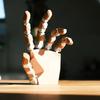 3D-gedruckte bewegliche Roboterhand-Figur Flexible Gelenke Mechanische Hand Schreibtischdekoration Stressabbau Fidget Mehrfach positionierbares Design
