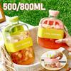 500/800ml Ice Cube Bottle Zero-contact Pressing Mould Ice-maker Silicone Freezer Ice Trays Water Bottle Ice Cube Maker