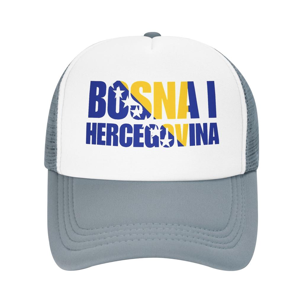 Bosnia and Herzegovina Flag Mesh Baseball Cap Unisex Women Fashion Sun Hats Hat Adjustable Summer Trucker Hat