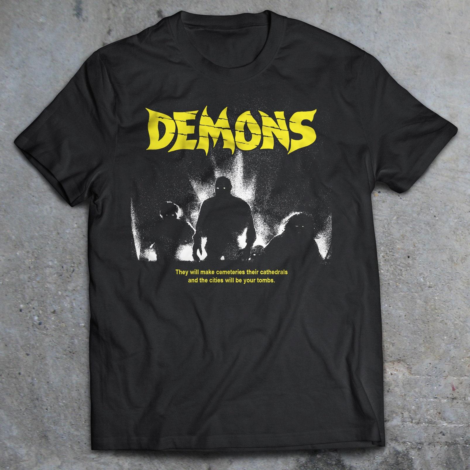 Devil Tshirt 80s Horror Film Tshirt Mens Tshirt Summer New Mens and Womens Casual Fashion Tshirt as the picture14913