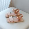 Summer Cute Bead Decoration Comfortable Open Toe Princess Sandals Fashionable Breathable Embroidered Children's Casual Sandals