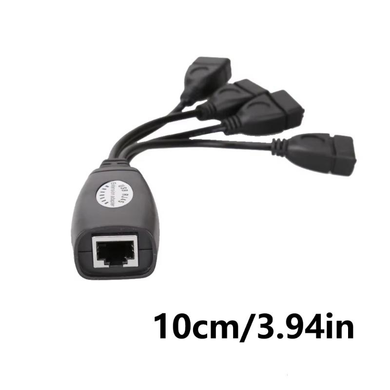 Durability 4Port USB Over Cat6 Cable 50Meter USB Extension Over Twisted Pair Cable for Stable Data Transmission