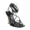 Womens/Ladies Leather Stiletto Heel Gladiator Sandals