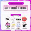 Rechargeable 88-Key Foldable Digital Piano: Bluetooth & MIDI, Perfect for Beginners & Kids