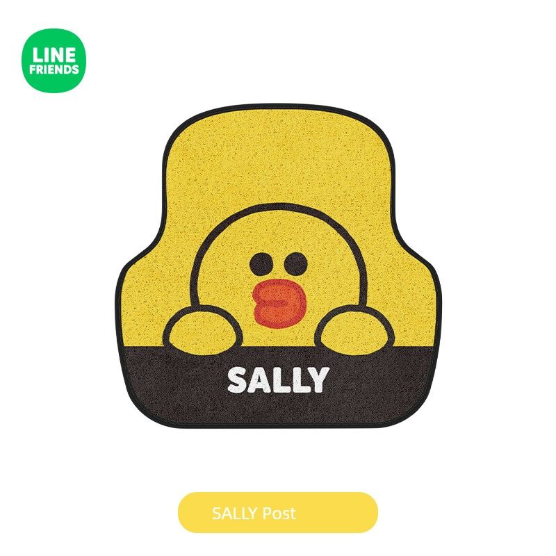 

Linefriends Car Floor Mat Main Driving Single Piece Universal Cartoon Car Carpet Floor Mat Protective Pad Car Mats Sally-Back 1 [Colored Silk Circle]