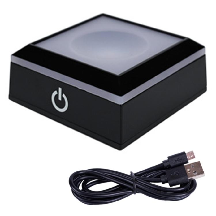 Crystals Lamp Base Featuring Touch Sensitive Dimmable LED for Atmospheres In Display and Decorative Use