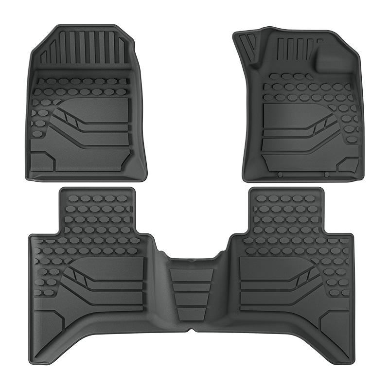 Right-Hand Drive Isuzu D-MAX 2024-2025 TPE Floor, Trunk, and Seat Backrest Mats.