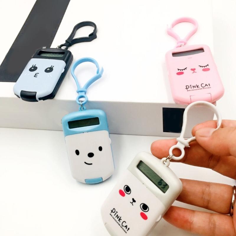 Mały Kalkulator Lekki i Praktyczny Uroczy Breloczek z Kalkulatorem Kalkulator dla Uczniów do Szybkiego Obliczania Łatwy do Noszenia