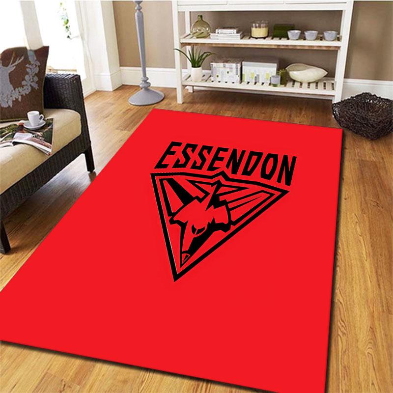Essendon Football Club Carpet Rug for Living Room Bedroom Home Sofa Decoration,Kids Play Non-slip Floor Mat