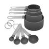 10-Piece Stainless Steel & Plastic Measuring Cups and Spoons Set - Essential Baking Utensils for Cake and Bread